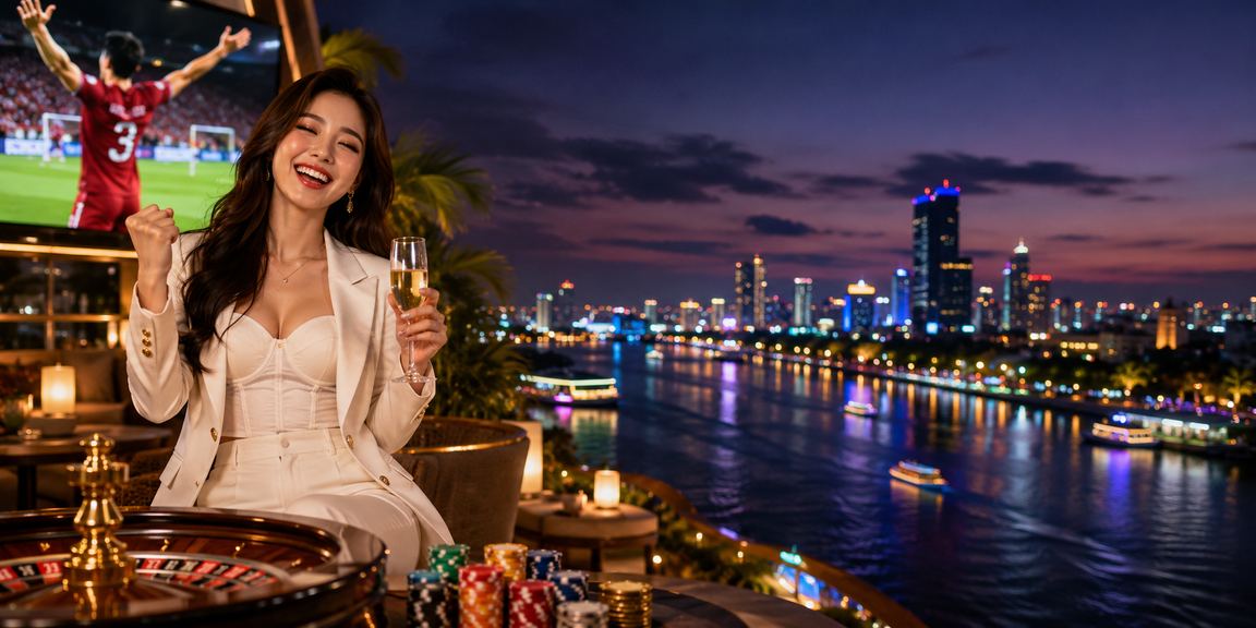 Cảnh biển và vòng quay roulette đầy sắc màu tại Sài Gòn